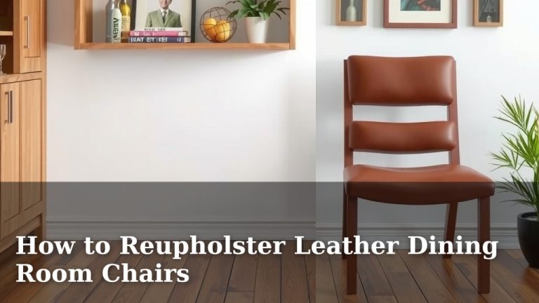 How to Reupholster Leather Dining Room Chairs