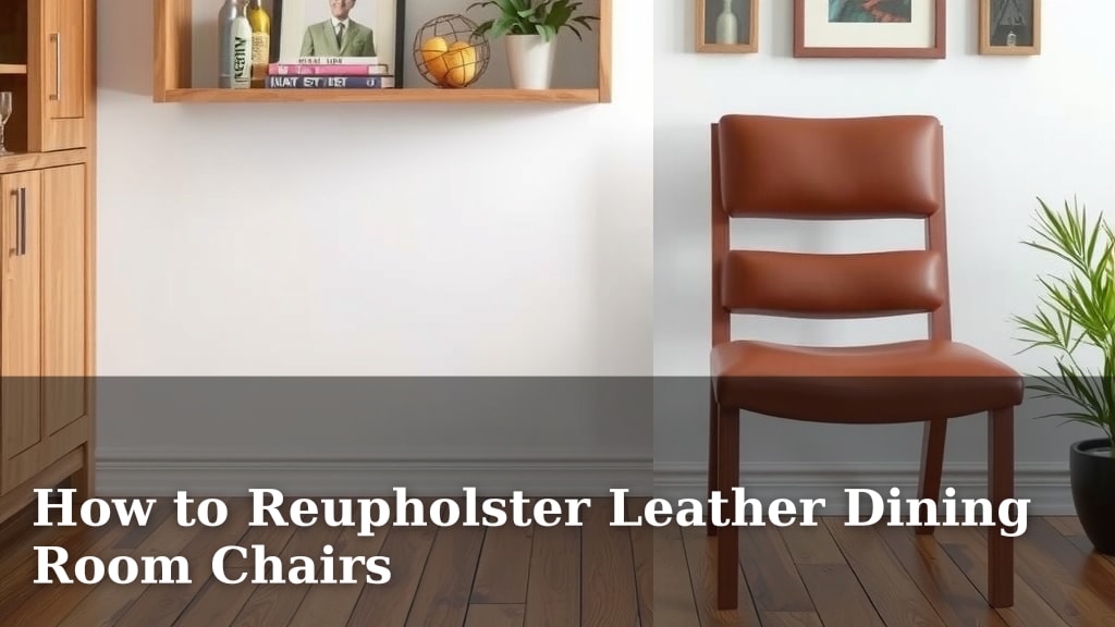 How to Reupholster Leather Dining Room Chairs