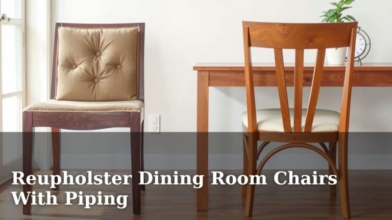 Reupholster Dining Room Chairs With Piping