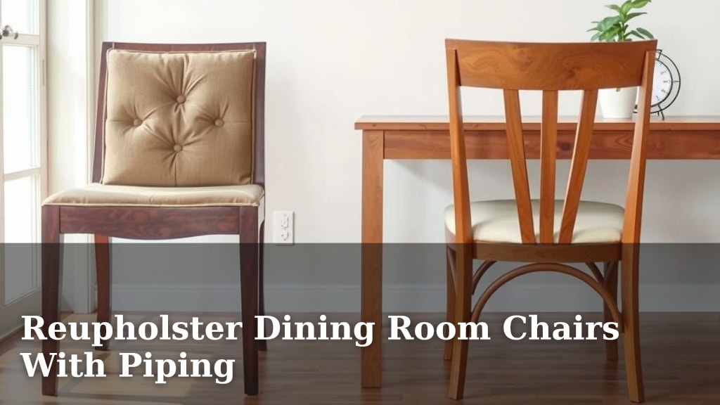 Reupholster Dining Room Chairs With Piping