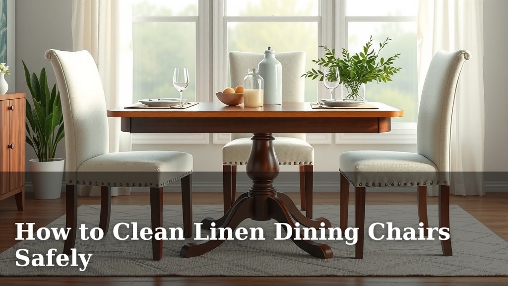 How to Clean Linen Dining Chairs Safely