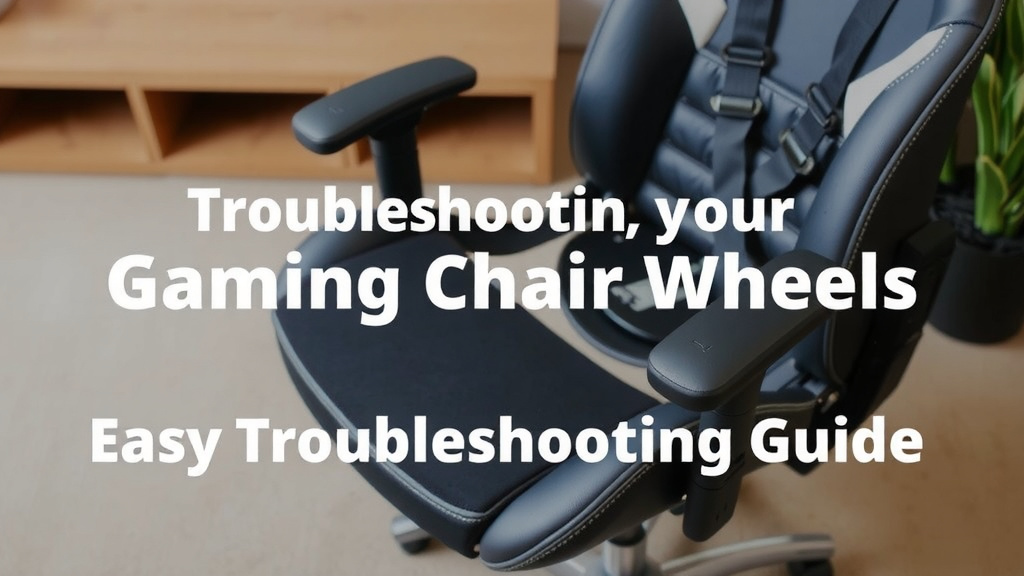 Troubleshooting Your Gaming Chair Wheels