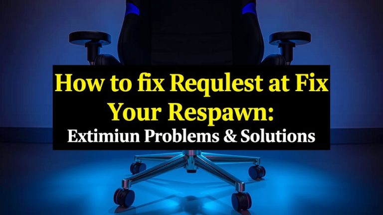 Fix Your Respawn Gaming Chair: Common Problems & Solutions