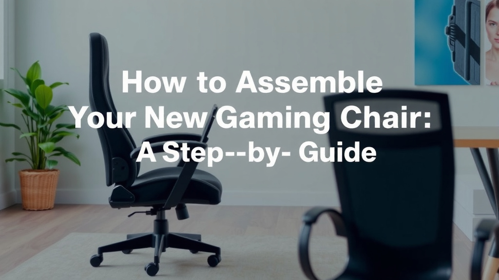Assembling Your New Gaming Chair: A Step-by-Step Guide