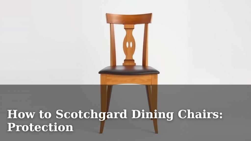 How to Scotchgard Dining Chairs: Protection