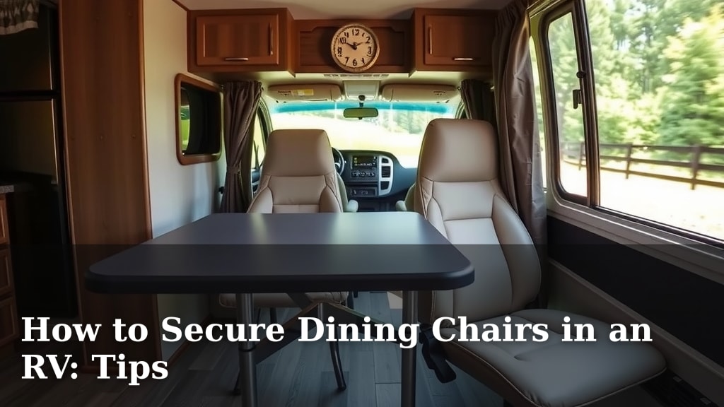 How to Secure Dining Chairs in an RV: Tips
